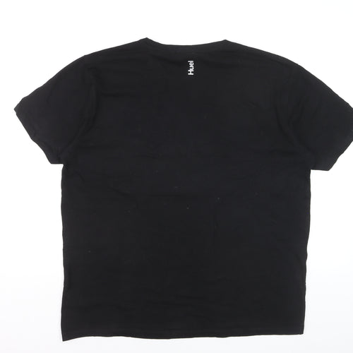 Huel Men's Black 2XL Short Sleeve Cotton Crew Neck T-Shirt