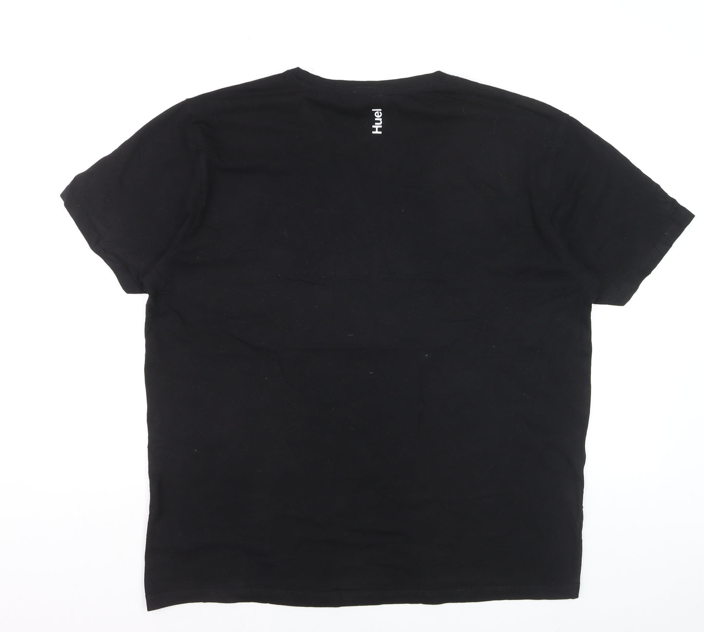 Huel Men's Black 2XL Short Sleeve Cotton Crew Neck T-Shirt