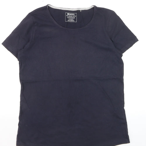 Mountain Warehouse Women’s Blue Cotton Crew Neck T-Shirt Size 14
