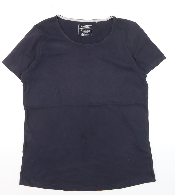 Mountain Warehouse Women’s Blue Cotton Crew Neck T-Shirt Size 14