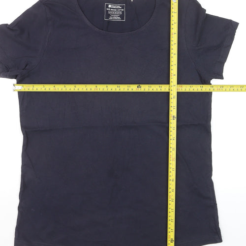 Mountain Warehouse Women’s Blue Cotton Crew Neck T-Shirt Size 14