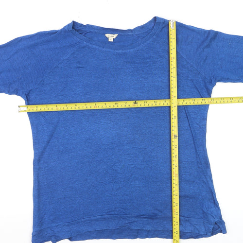 Jigsaw Women’s Blue 3/4 Sleeve Cotton Jersey T-Shirt M