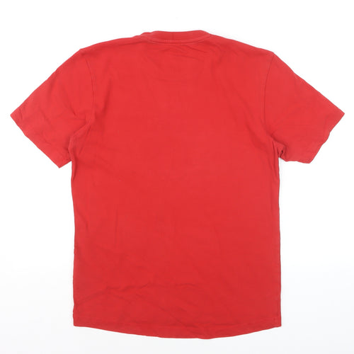 Adidas Men's Red Performance Essentials Logo T-Shirt Size S