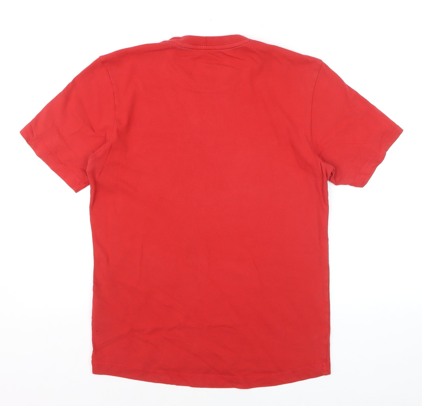 Adidas Men's Red Performance Essentials Logo T-Shirt Size S