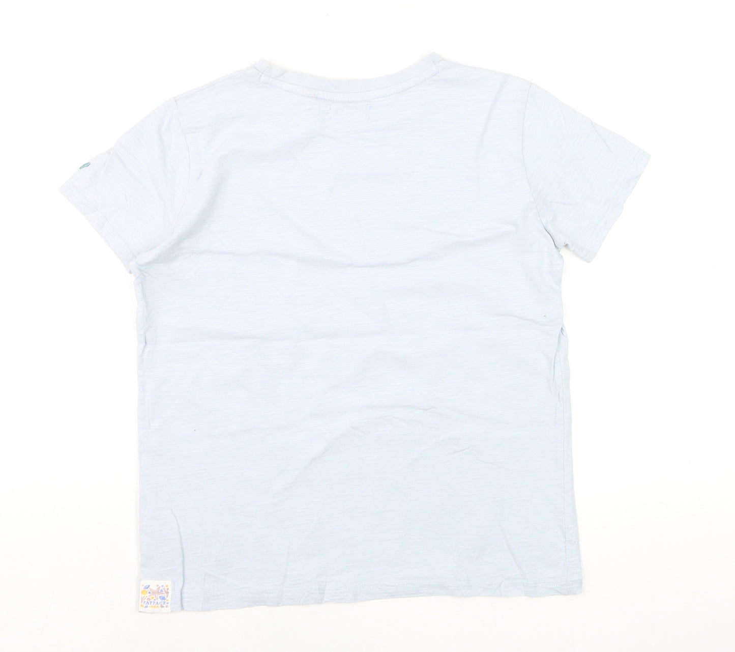 FatFace Girls Blue Graphic 'Salty Sea Days' T-Shirt 11-12 Years