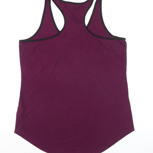 Lonsdale Womens Purple Racerback Tank Top Size 18 Gym Activewear
