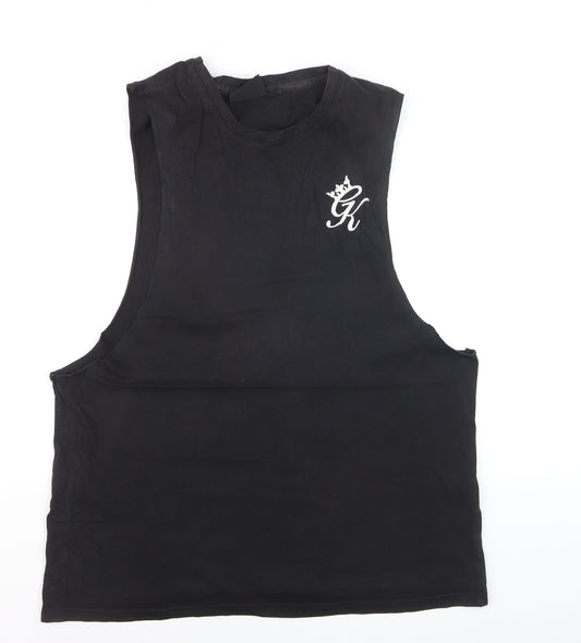 Gym King Men's Black Tank Top Medium Athletic Fit Activewear