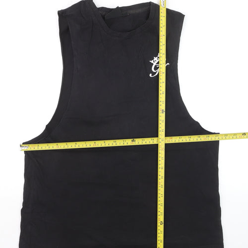 Gym King Men's Black Tank Top Medium Athletic Fit Activewear