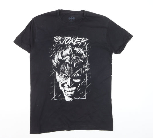 Batman Joker Black Cotton Graphic Men's Small T-Shirt