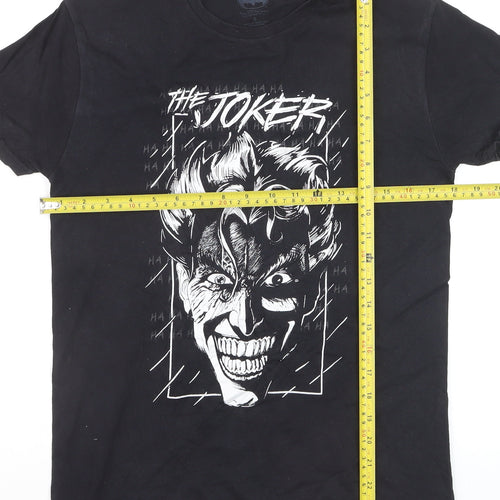Batman Joker Black Cotton Graphic Men's Small T-Shirt