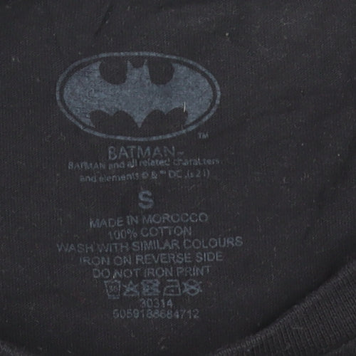Batman Joker Black Cotton Graphic Men's Small T-Shirt