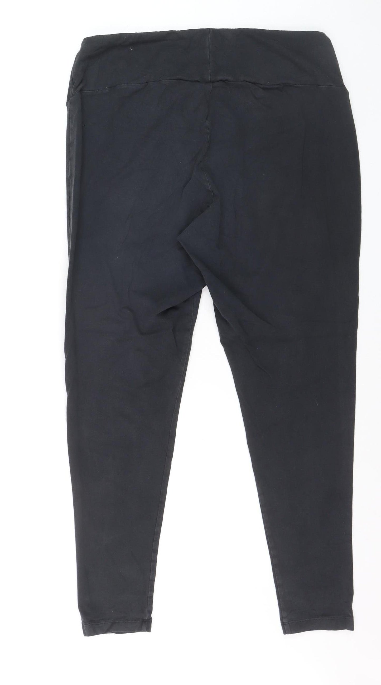Adidas Women Black 2XL Ankle Leggings Stretch Athletic Wear