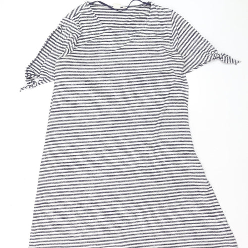 GAP Women’s Blue White Striped T-Shirt Dress Size S Knit Casual