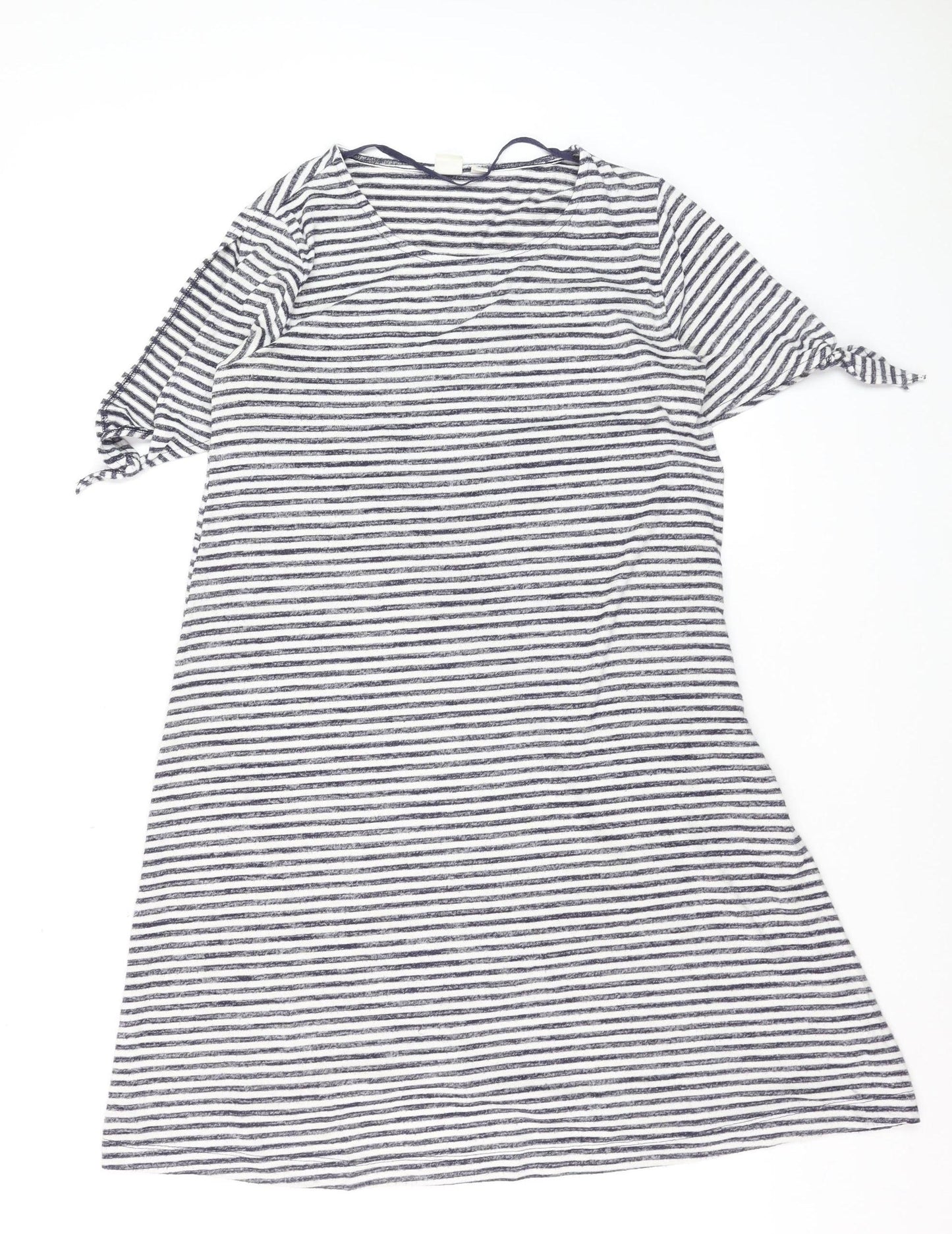 GAP Women’s Blue White Striped T-Shirt Dress Size S Knit Casual