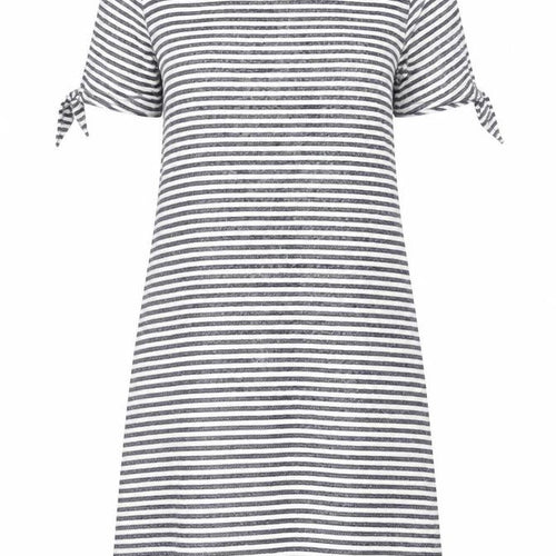 GAP Women’s Blue White Striped T-Shirt Dress Size S Knit Casual