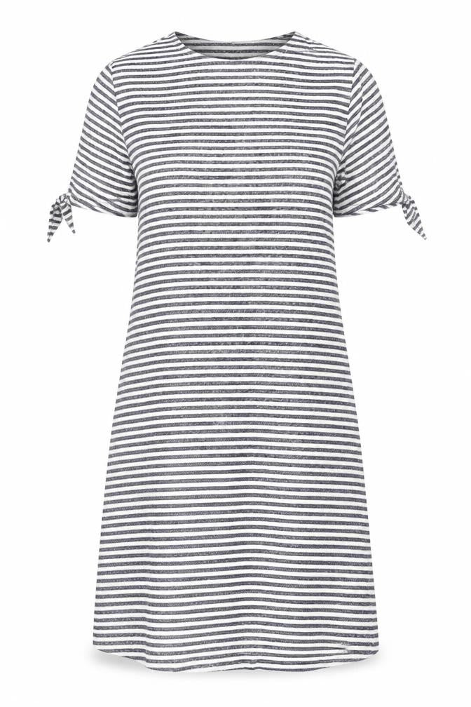 GAP Women’s Blue White Striped T-Shirt Dress Size S Knit Casual