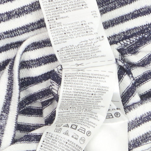GAP Women’s Blue White Striped T-Shirt Dress Size S Knit Casual