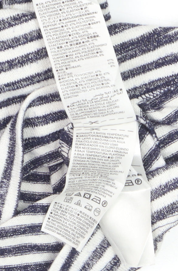 GAP Women’s Blue White Striped T-Shirt Dress Size S Knit Casual