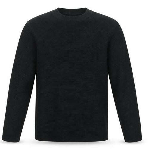 ZARA Men Black S Knit Crew Neck Long Sleeve Pullover Jumper