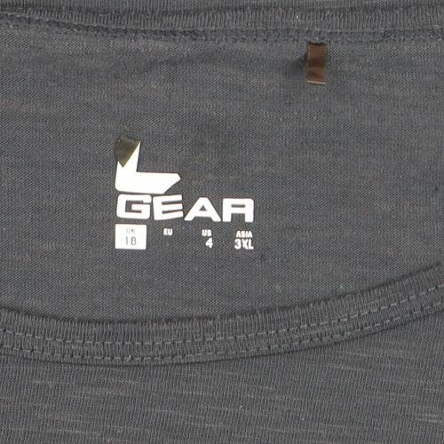 LA Gear Womens Grey Size 18 Lightweight Short Sleeve T-Shirt
