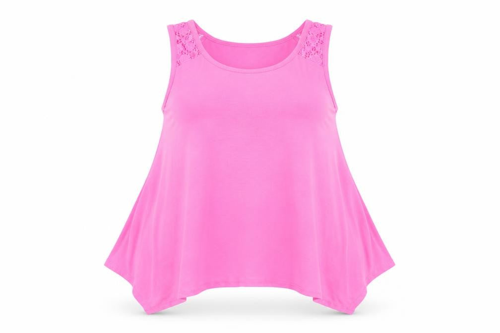 H&M Teens Pink Sleeveless Tank Top Size 12 Relaxed Fit