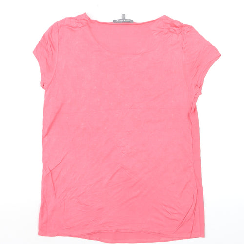 Laura Ashley Women's Pink Floral Embellished T-Shirt UK 10