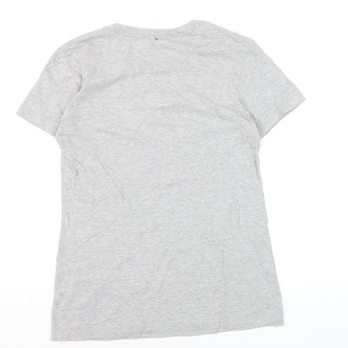 Adidas Womens Grey Amplifier Tee Short Sleeve T-Shirt Size S