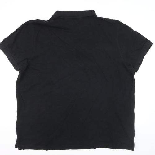 Levi's Mens Black 2XL Cotton Polo Shirt Short Sleeve Classic Fit