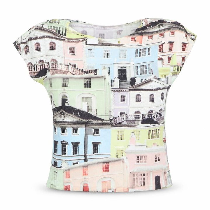 Ted Baker Women’s Multicoloured City Print Viscose T-Shirt Size 2XS