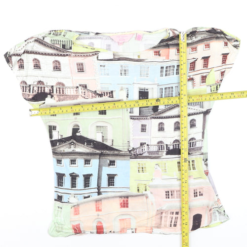 Ted Baker Women’s Multicoloured City Print Viscose T-Shirt Size 2XS