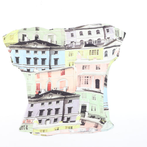 Ted Baker Women’s Multicoloured City Print Viscose T-Shirt Size 2XS