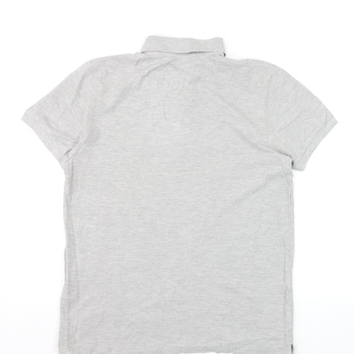 Ben Sherman Men's Grey Heritage Short Sleeve Cotton Polo Shirt M