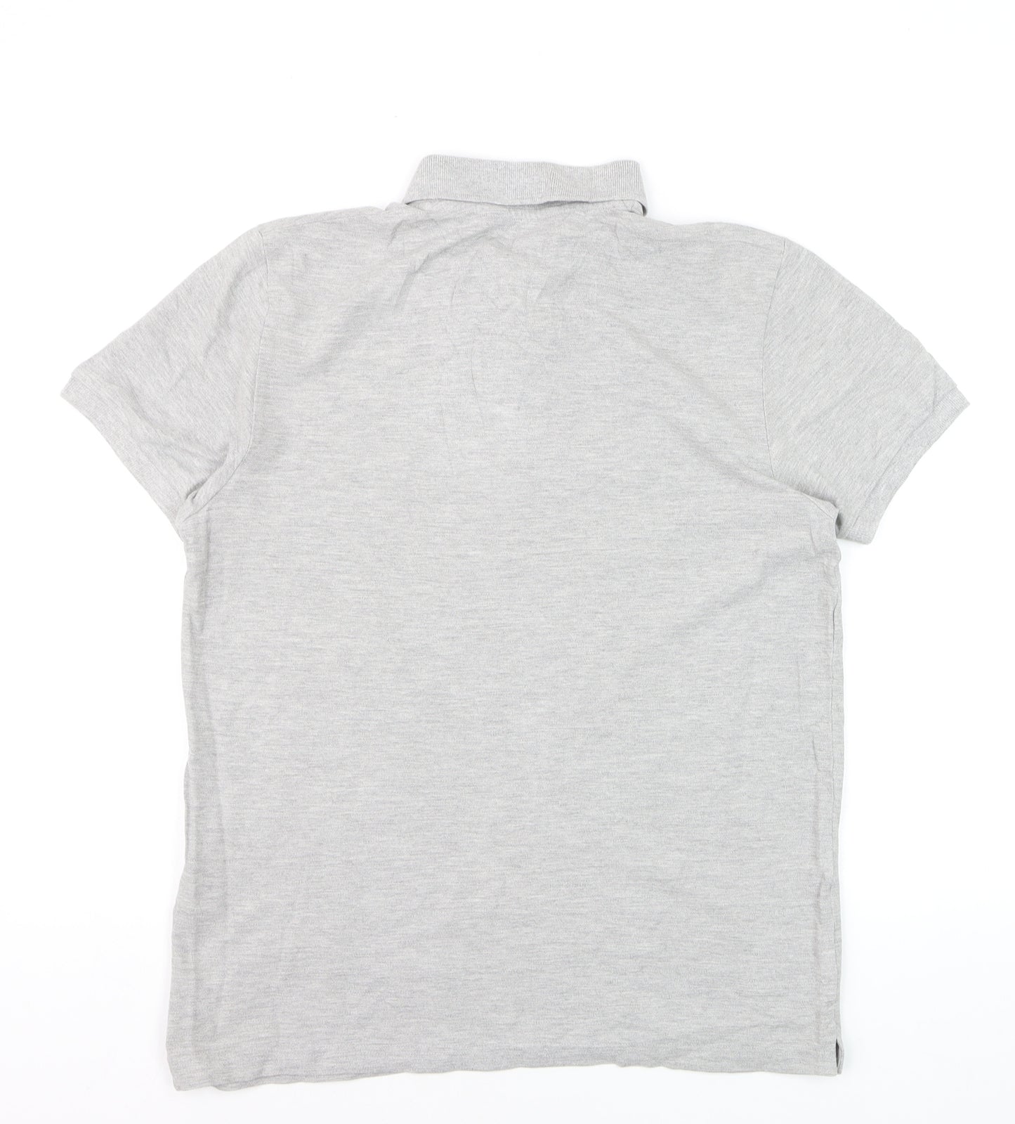Ben Sherman Men's Grey Heritage Short Sleeve Cotton Polo Shirt M
