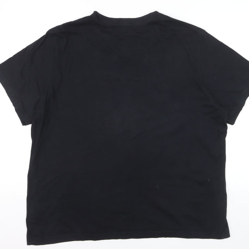Nike Mens Black 2XL Sports Dri-Fit Camouflage Logo T-Shirt