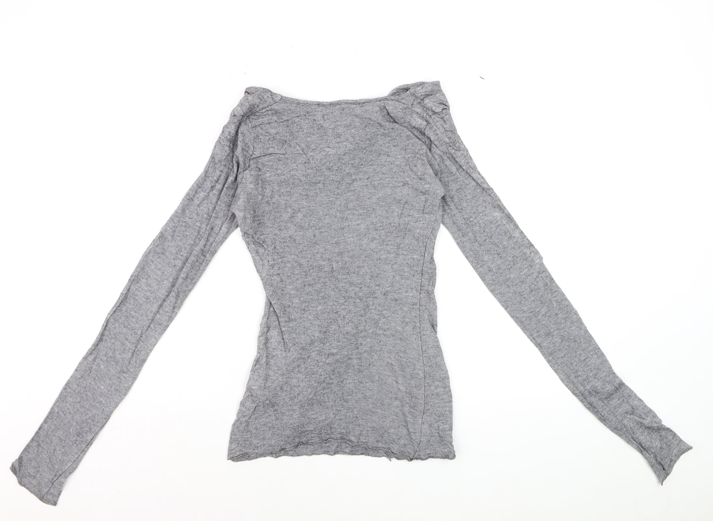 Phase Eight Women’s Grey Cowl Neck Long Sleeve Jersey Top Size L