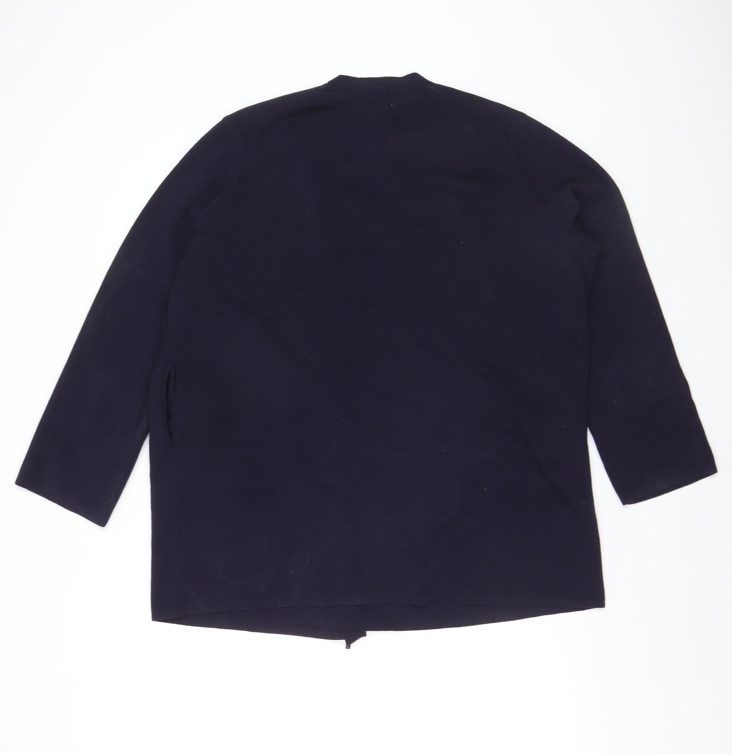 Marks and Spencer Jaeger Women's Blue Merino Wool Cardigan M