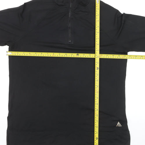 Next Active Women’s Black 1/2 Zip Pullover Sweatshirt Size 14 Polyester Blend