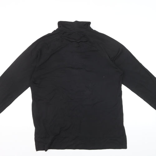 Next Active Women’s Black 1/2 Zip Pullover Sweatshirt Size 14 Polyester Blend