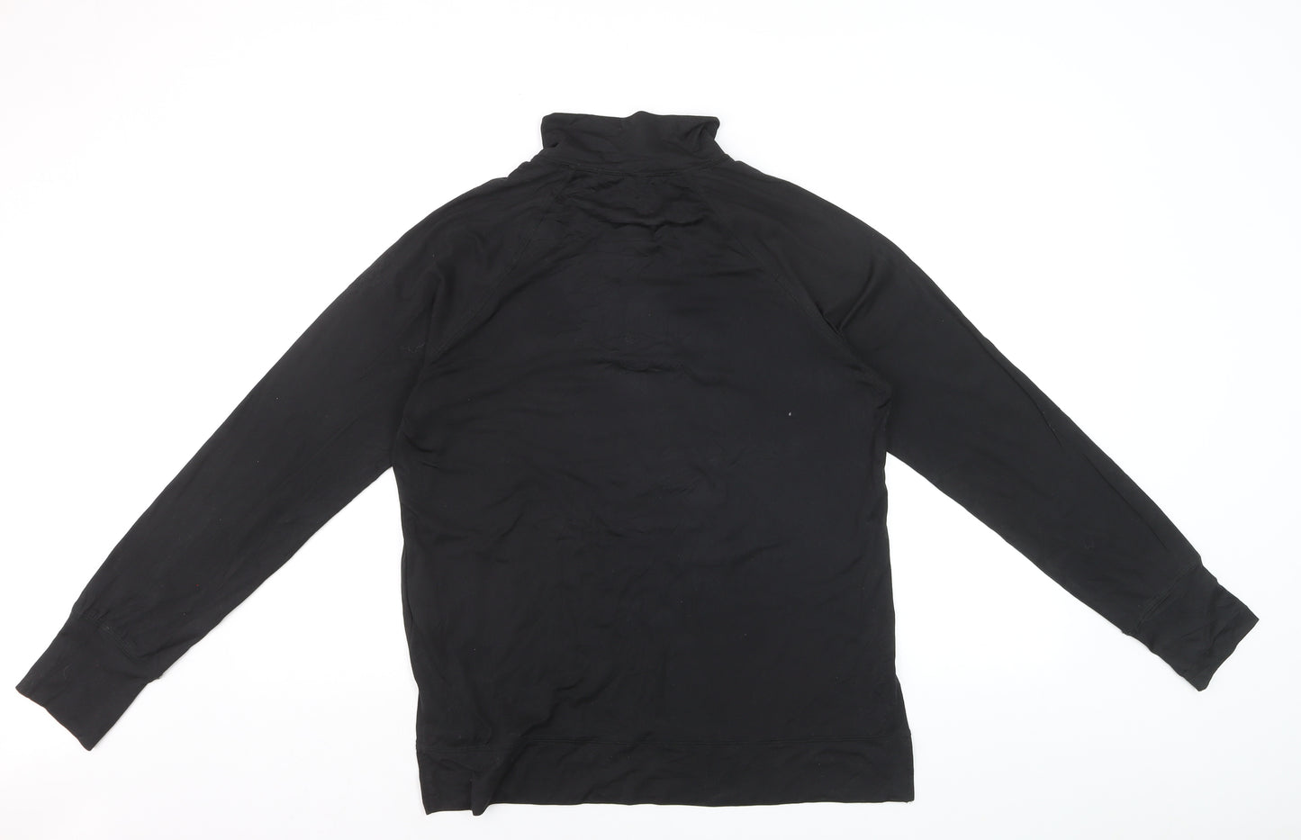 Next Active Women’s Black 1/2 Zip Pullover Sweatshirt Size 14 Polyester Blend