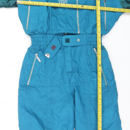 Head Skiwear Women’s Blue Size 8 Ski Jumpsuit Belted Winter Outfit