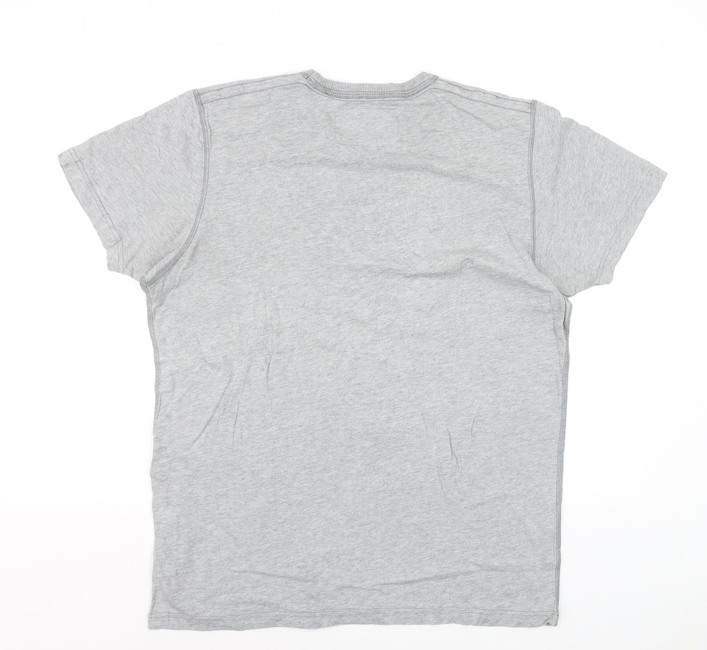Abercrombie & Fitch Men's Grey XL Muscle Fit Graphic T-Shirt