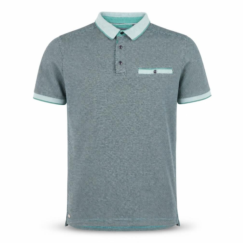 Kensington Eastside Men's Blue Short Sleeve Cotton Polo Small