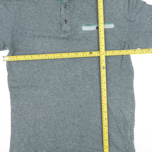 Kensington Eastside Men's Blue Short Sleeve Cotton Polo Small