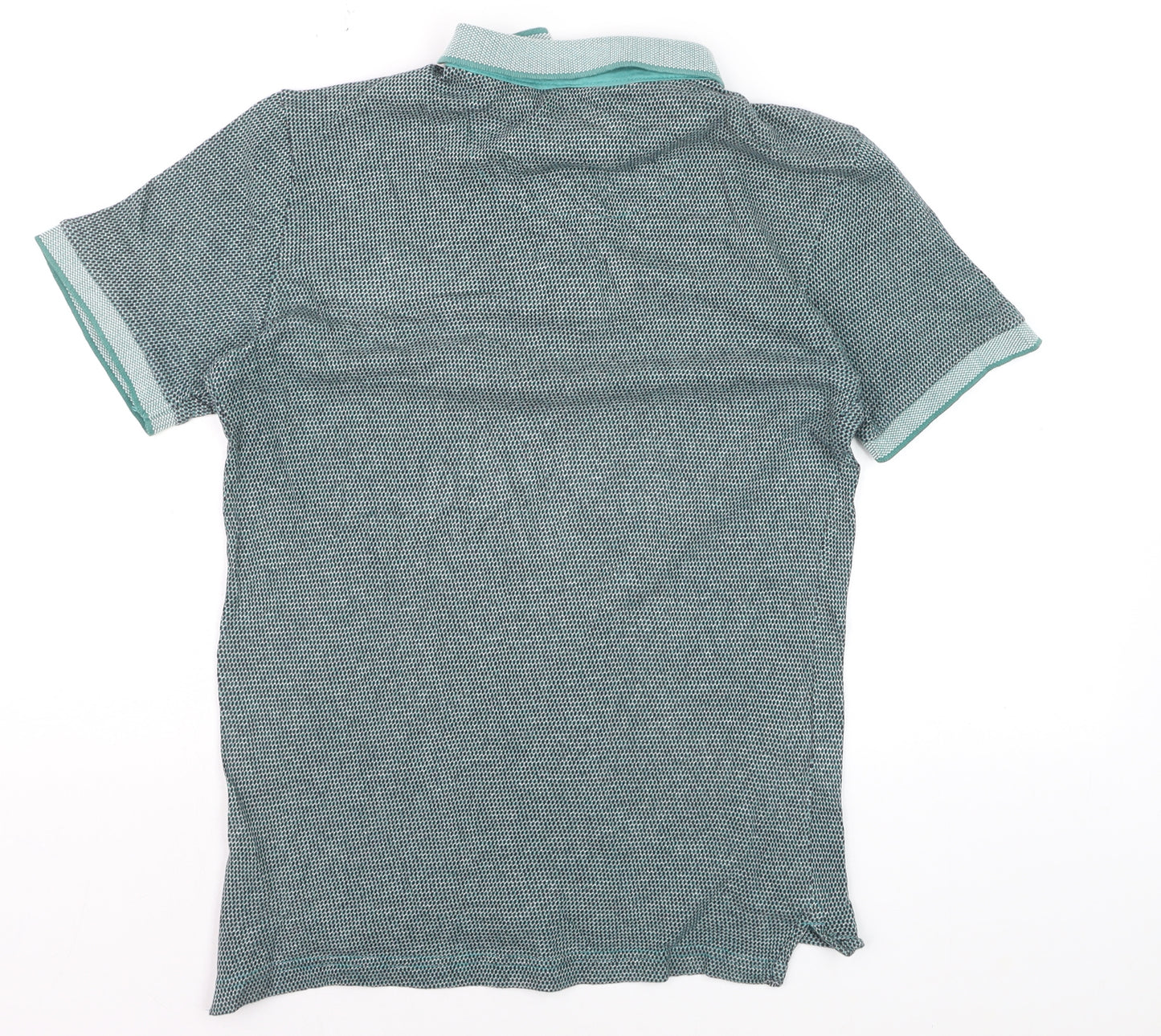 Kensington Eastside Men's Blue Short Sleeve Cotton Polo Small