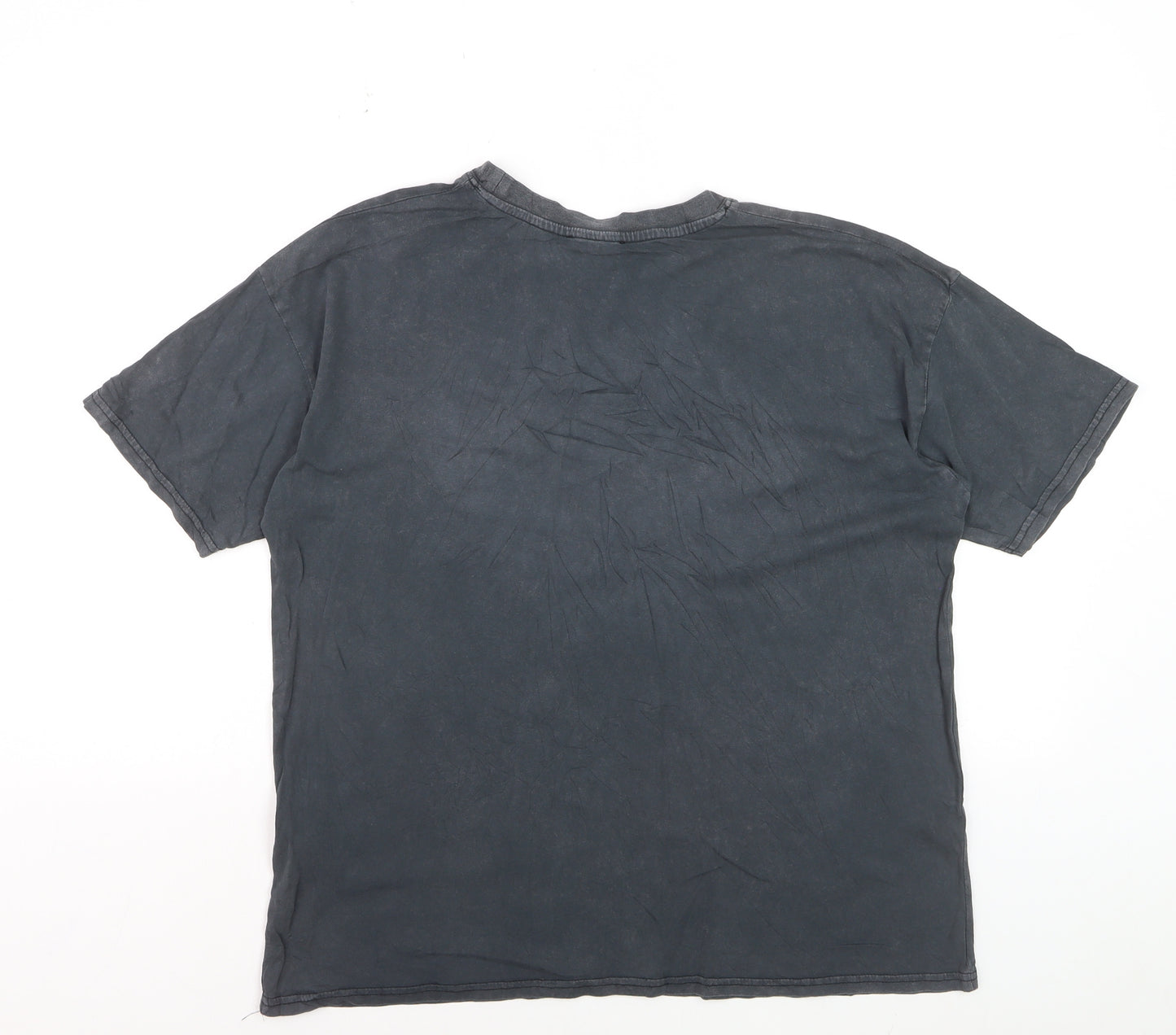 Pull&Bear Womens Black Love Your Soul Graphic T-Shirt Size 8
