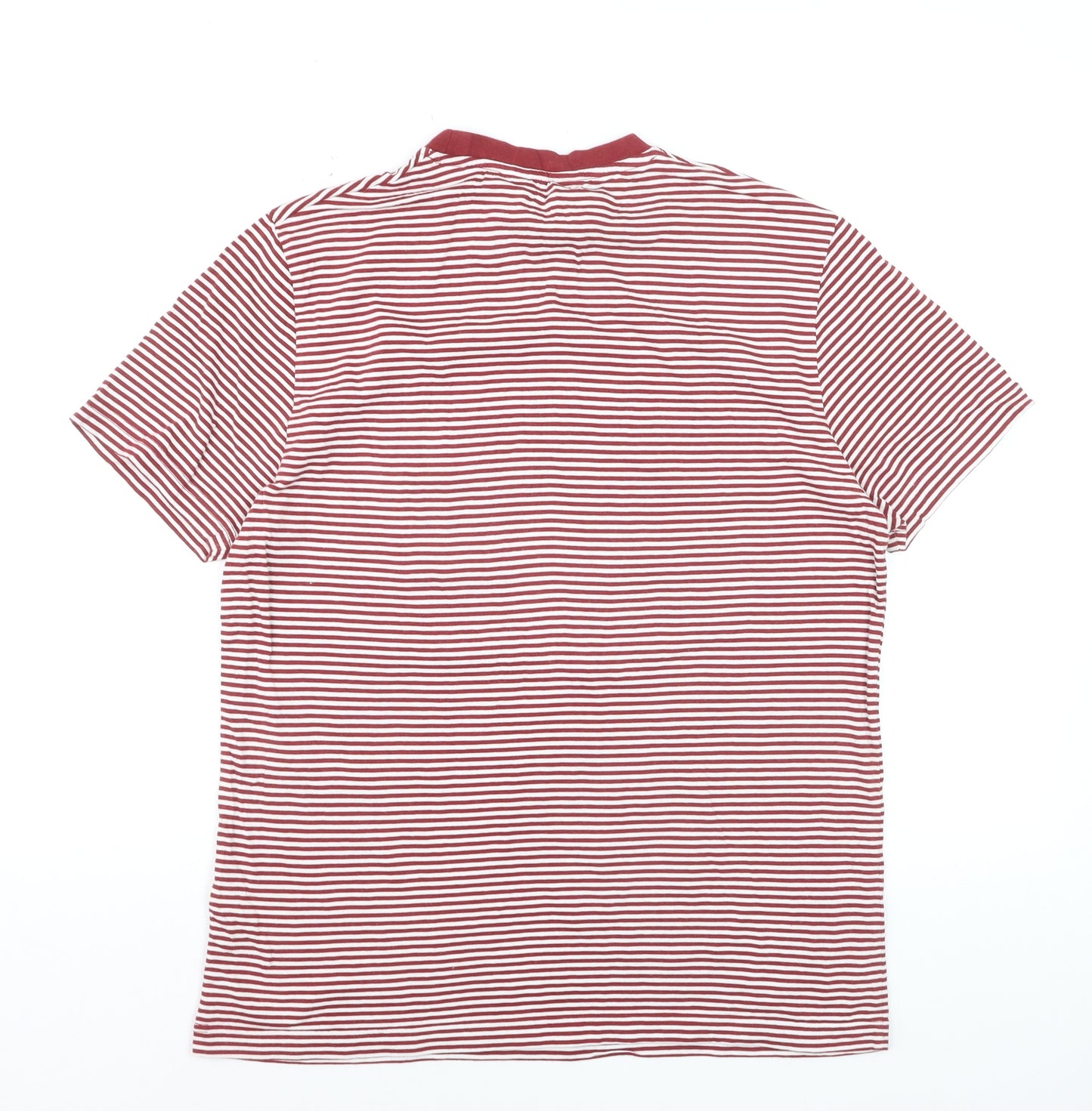Penguin by Munsingwear Men's Red Striped Short Sleeve Polo M