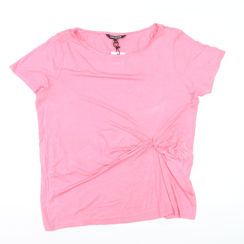 Debenhams Women’s Pink Basic Short Sleeve Jersey T-Shirt Size 18