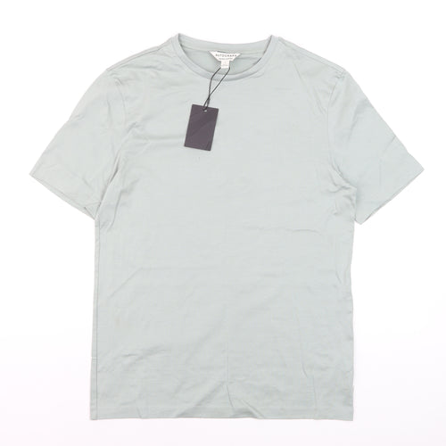 Marks and Spencer Autograph Women's Green Supima Cotton T-Shirt Size S