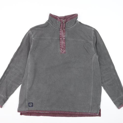 Tokyo Laundry Men's Grey 1/2 Zip Sweatshirt L Regular Fit