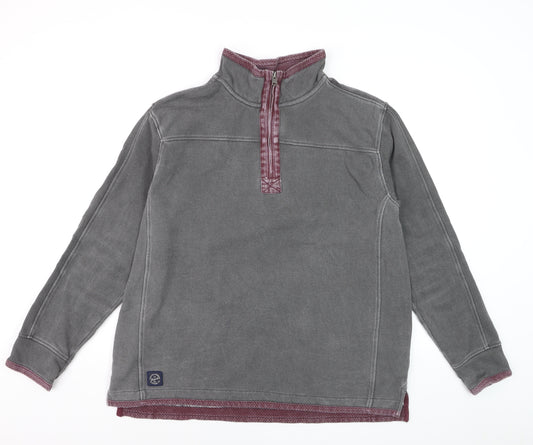 Tokyo Laundry Men's Grey 1/2 Zip Sweatshirt L Regular Fit